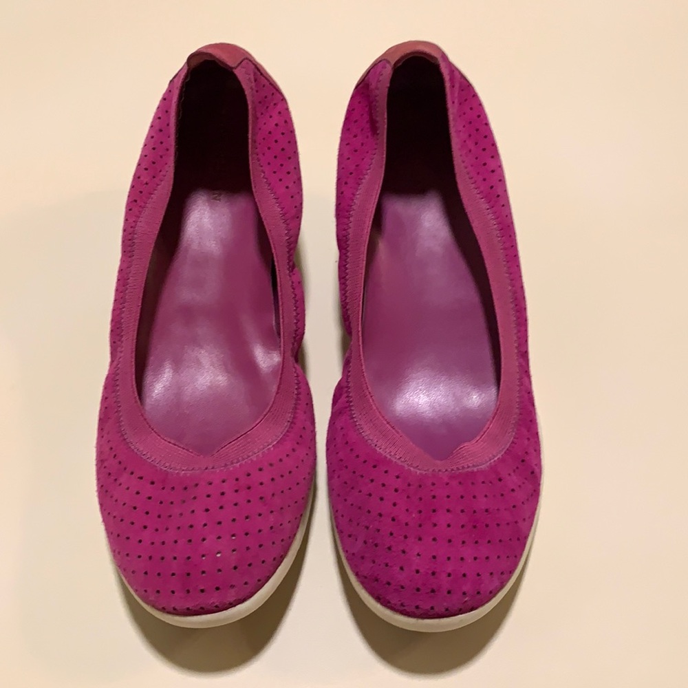 Cole Haan women’s flats in bright pink